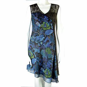 Rachel Roy Asymmetric Fit Flare Lace Panel…